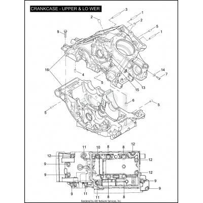 CRANKCASE - UPPER & LOWER