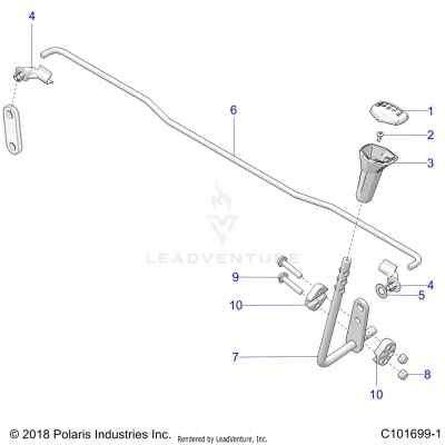 DRIVE TRAIN, GEAR SELECTOR - A20SEE50A1/A5/CA1/CA5 (C101699-1)
