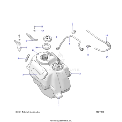 FUEL SYSTEM, FUEL TANK ASM. - A24SHR57AM (C0211576)