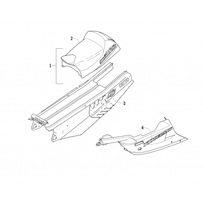 BELLY PAN, TUNNEL, AND SEAT ASSEMBLIES (Patriot)
