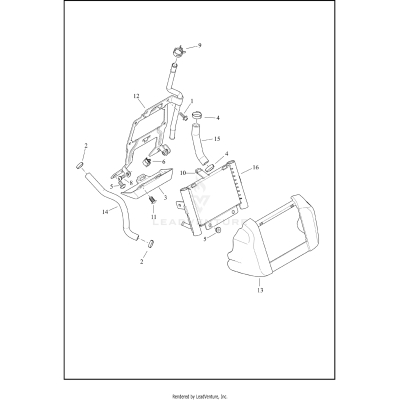 COOLANT DISTRIBUTION - AIR-COOLED