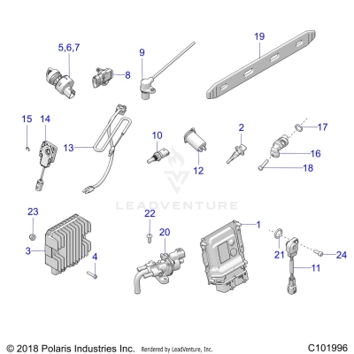 ELECTRICAL, SWITCHES, SENSORS, ECU and CONTROL MODULES - A20SXZ85AF/AP/CAF/CAP (C101996)