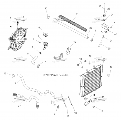 Engine, Cooling System (49Atvcool08spx25)