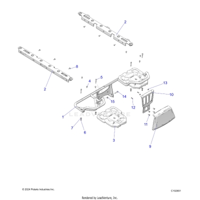 BODY, REAR RACK and BOX SIDE RAILS - A25SKE57C1/CK/E1/EK (C102651)