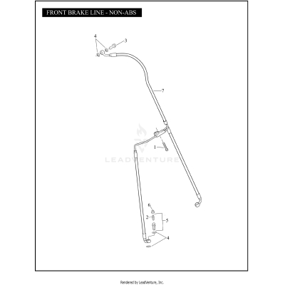 FRONT BRAKE LINE - NON-ABS