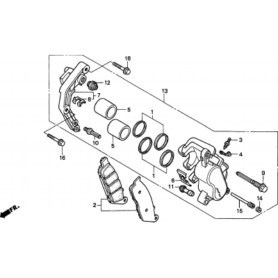 FRONT BRAKE CALIPER