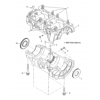 Engine, Crankcase S14cb5bsa/Bsl/Bel