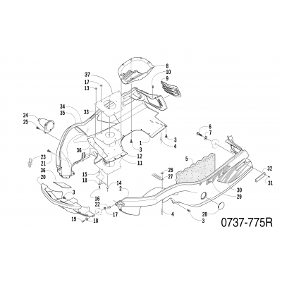 BELLY PAN AND FRONT BUMPER ASSEMBLY