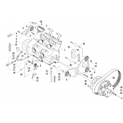 ENGINE AND RELATED PARTS