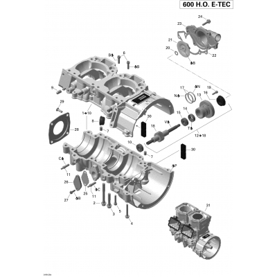 01- Crankcase And Water Pump