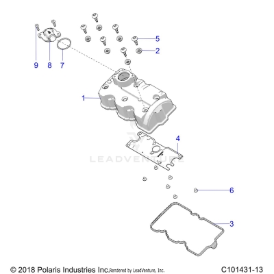 ENGINE, VALVE COVER - A25SVE95PG (C101431-13)