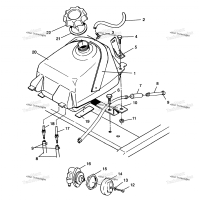 Fuel Tank Assembly Xplorer 4X4