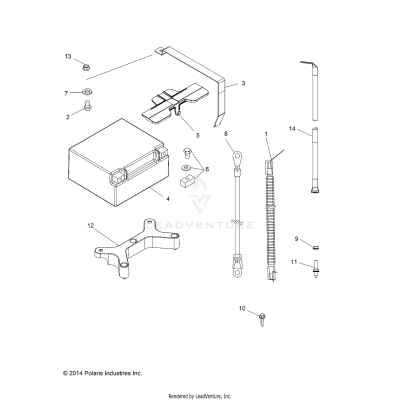 ELECTRICAL, BATTERY - A19SYS95CH (49ATVBATTERY15TR1000)