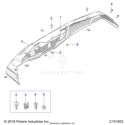 BODY, BUMPER, REAR - A20HAB15A2 (C101853)