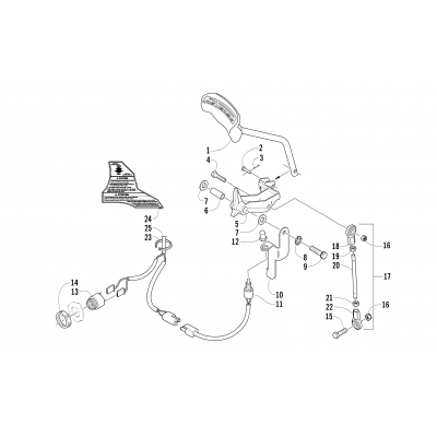 REVERSE SHIFT LEVER ASSEMBLY