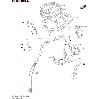 SPEEDOMETER (LS650L6 E03)