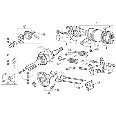 PISTON AND CRANKSHAFT