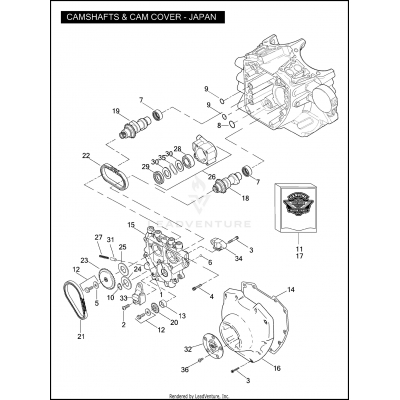 CAMSHAFTS & CAM COVER - TWIN CAM 96™ - JAPAN