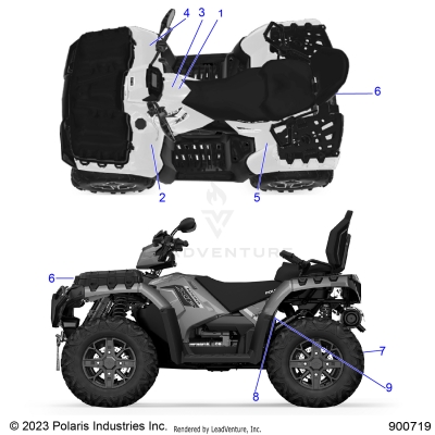 BODY, DECALS, GENERAL - A25SYY95AH (900719)