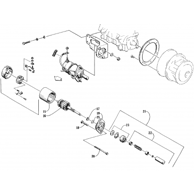 ELECTRIC START ASSEMBLY - STARTER MOTOR