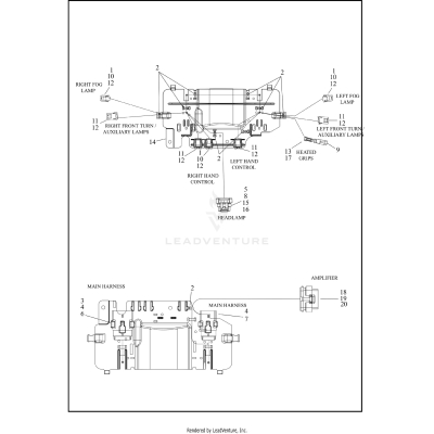 WIRING HARNESS, FAIRING -  (AUSTRALIA, CANADA, DOMESTIC, JAPAN)