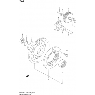 STARTER CLUTCH (MODEL W/X)