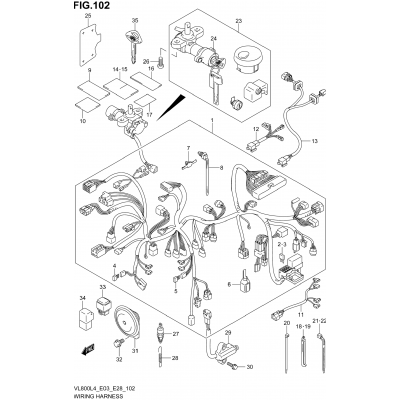 WIRING HARNESS (VL800CL4 E33)