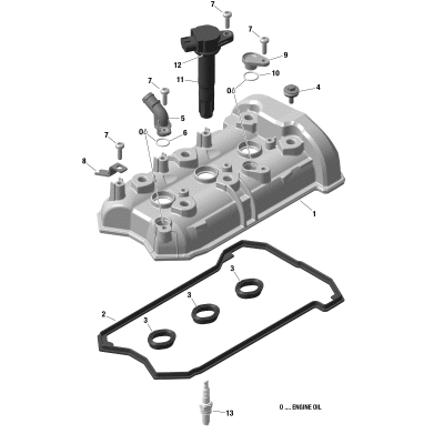01- Engine - Valve Cover - 900 ACE