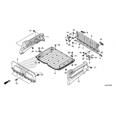 BED PLATE / REAR GATE (1)