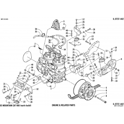 ENGINE AND RELATED PARTS