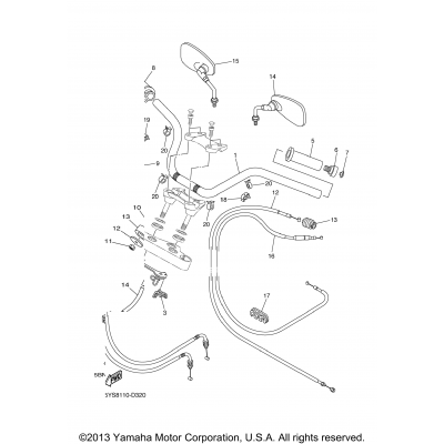 Steering Handle Cable