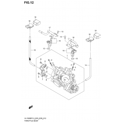 THROTTLE BODY (VL1500BTL3 E28)