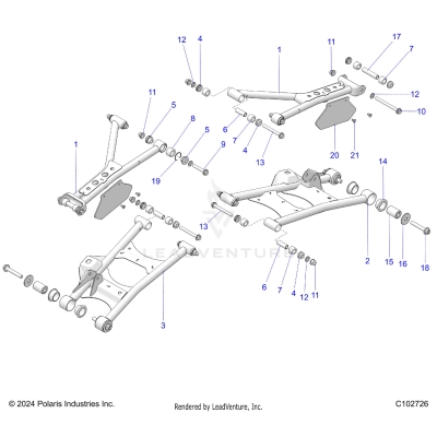SUSPENSION, REAR - A25SLE95CF/FF/EF (C102726)