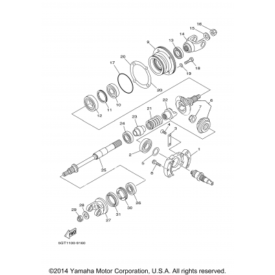 Middle Drive Gear