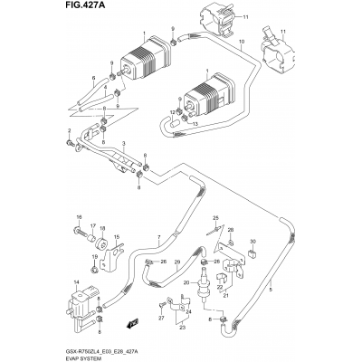 EVAP SYSTEM (GSX-R750ZL4 E33)