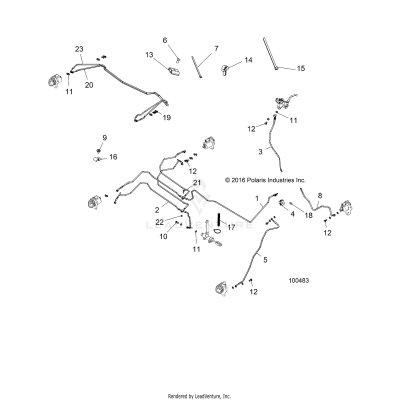 BRAKES, BRAKE LINES - A17S6S57C1/CM [100483]