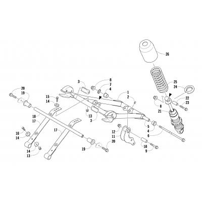 REAR SUSPENSION FRONT ARM ASSEMBLY