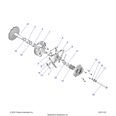 DRIVE TRAIN, PRIMARY CLUTCH - A25SVA85A4 (C0211133)