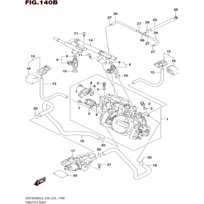 THROTTLE BODY (VZR1800BZL6 E33)