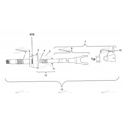 Cv Joint Btb Parts Scrambler 500