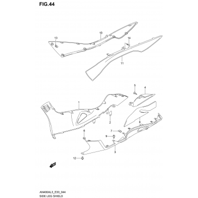 SIDE LEG SHIELD (AN400AL3 E33)