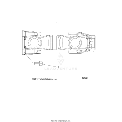 DRIVE TRAIN, PROP SHAFT, REAR - A19SVS95CR/ER (101304)