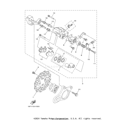 REAR BRAKE CALIPER