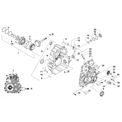 TRANSAXLE CASE/COVER ASSEMBLY