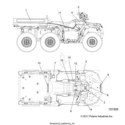 BODY, DECALS - A19S6E57R1 [101505]