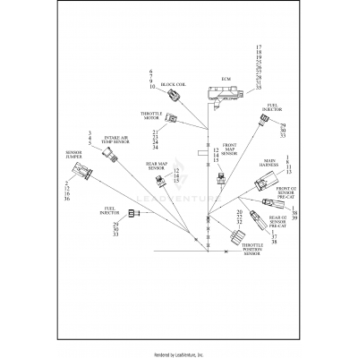 WIRING HARNESS, ENGINE (2 OF 4)