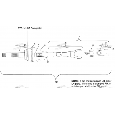 Cv Joint Usa Sportsman 4X4