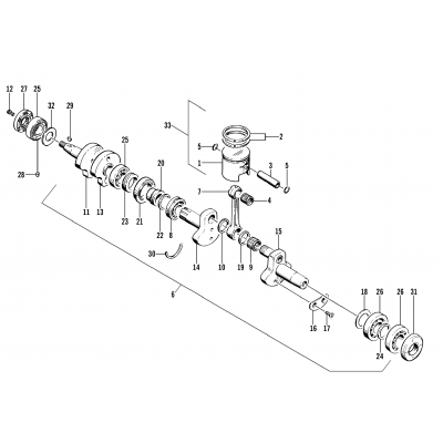 PISTON AND CRANKSHAFT