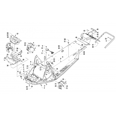 CHASSIS, REAR BUMPER, AND SNOWFLAP ASSEMBLY