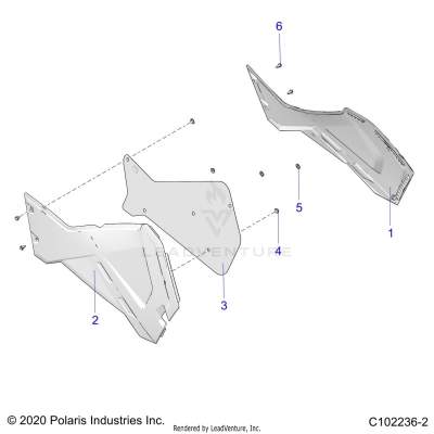 BODY, SIDE PANELS - A23SJE57AX (C102236-2)